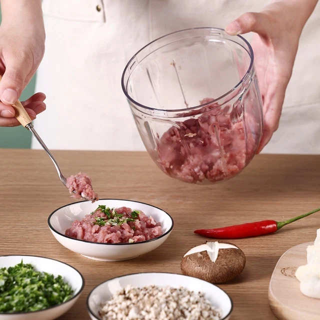 PP chopper alimentare manuale chopper per verdure verdure, zenzero, frutta, noci