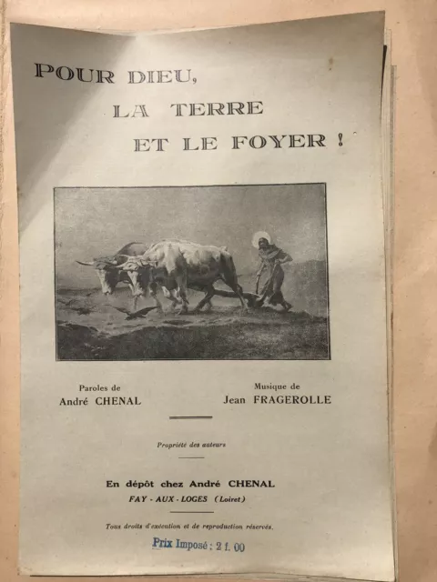 Lot de partitions anciennes