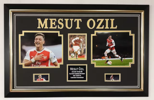 ** NUOVO MESUT OZIL foto firmata display autografato ** AFTAL