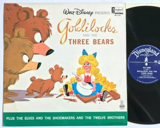 GOLDLÖCKCHEN und die drei Bären / Rica Moore / 1963 Disneyland Kinder Vinyl