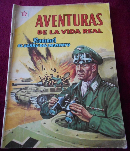 1961 AVENTURAS VIDA REAL comic ERWIN ROMMEL WWII World War II NAZI ...