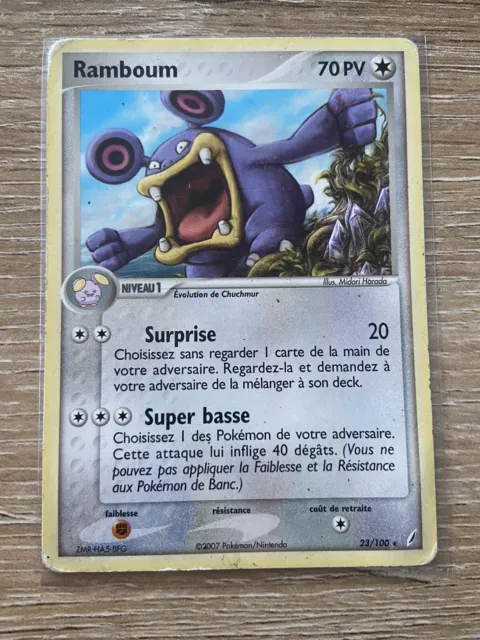 Carte Pokémon Ramboum 23/100 Rare EX Gardiens de Cristal Bloc EX FR