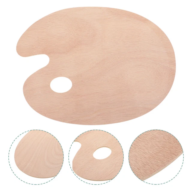 PAINT PALLETS WITH Thumb Hole Color Mixing Tools Pigment Holder Palette