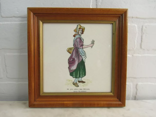 Vintage English Tile 6x6 Cries Of London Ceramic MATCHES 2