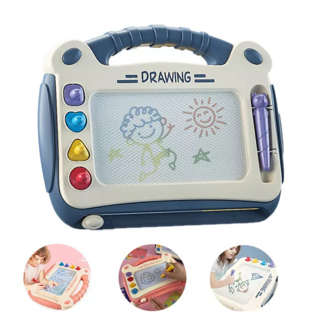SGILE Magnetic Drawing Board for Kids, Colorful Erasable Doodle Board with  Magnet Pen, Painting Sketch Pad with Three Stamps, Travel Toy, Birthday
