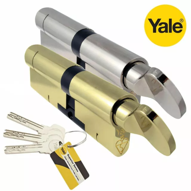 YALE Superior Thumb Turn Cylinder Lock Anti Snap Bump High uPVC Door Euro Barrel