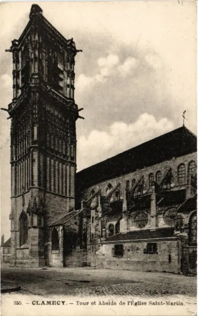 CPA AK CLAMECY - Tour et Abside de l'Église St-MARTIN (517981)