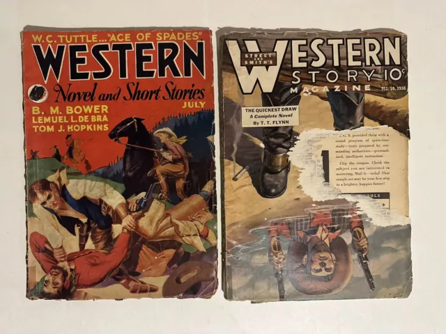 STREET&SMITH'S WESTERN STORY Magazine NOVEL & SHORT STORIES Vol 1 #4 1934/1938
