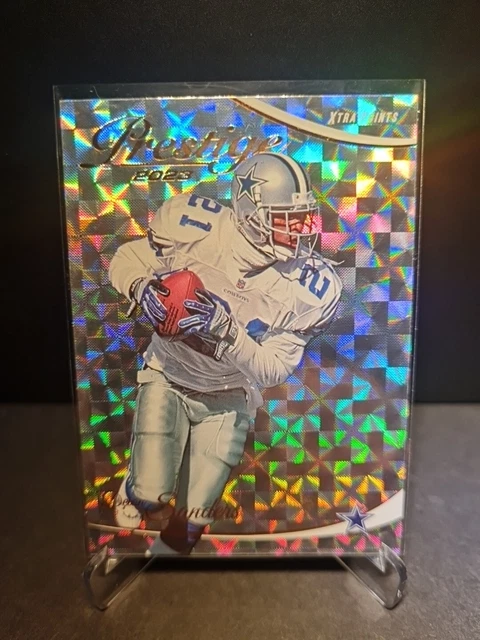 Deion Sanders Dallas Cowboys Nfl Panini Prestige 2023 Hyper Parallel Xtra Points