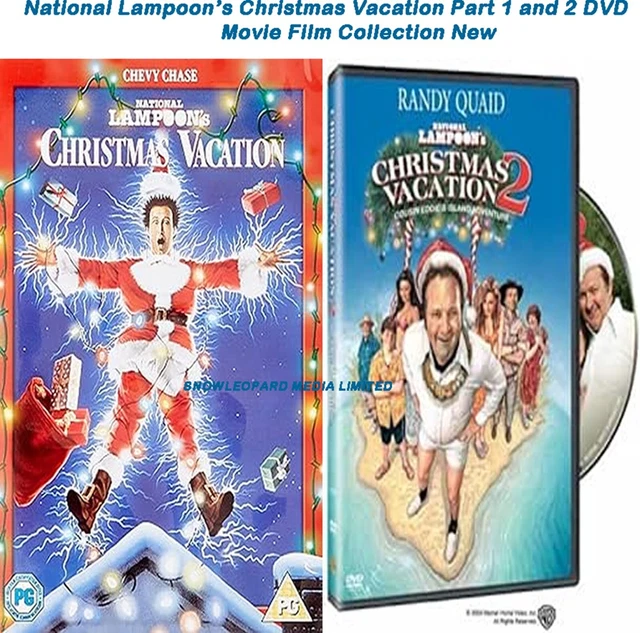 NATIONAL LAMPOON'S CHRISTMAS Vacation Part 1 and 2 DVD Movie Film