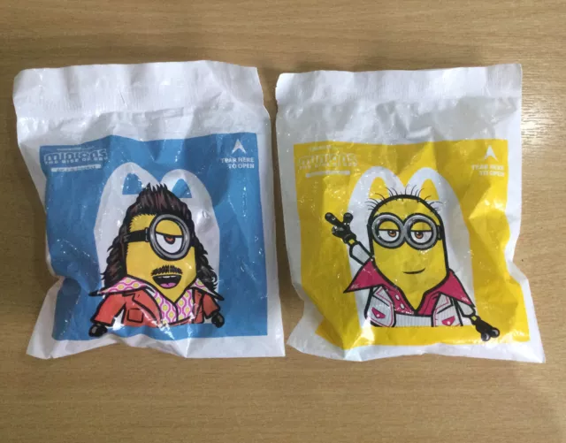 McDonalds Happy Meal Toy UK 2020 Minions Rise Of Gru Figures Toys X 2