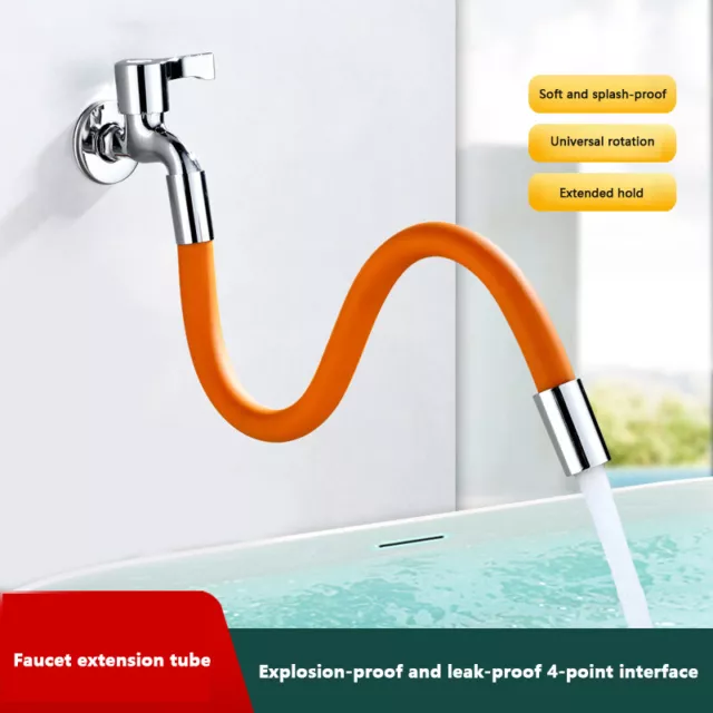 Faucet Extension Extender Bathroom 360° Rotation Adjust Bending,For Wash Basin