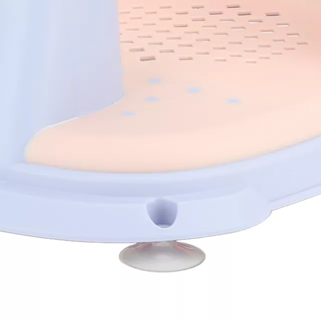 (Viola) Pulsante acqua bagno bambino pieghevole supporto posteriore stabile supporto bagno