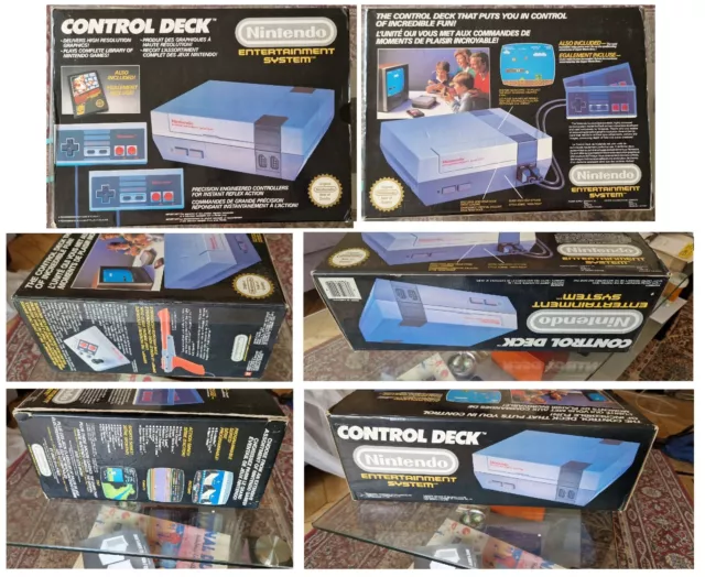 Console Nintendo NES en boîte avec 2 manettes + Mario/Duck Hunt + Pistolet 2