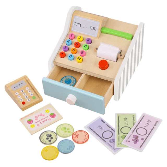 Jeu D'imitation Marchande Supermarché Enfant Smoby - Caisse Enregistreuse, Chariot, 34