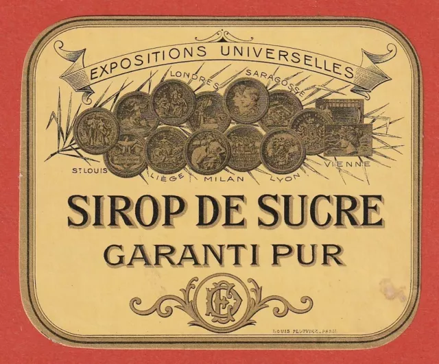 Etiquette - Sirop De Sucre - Expositions Universelles