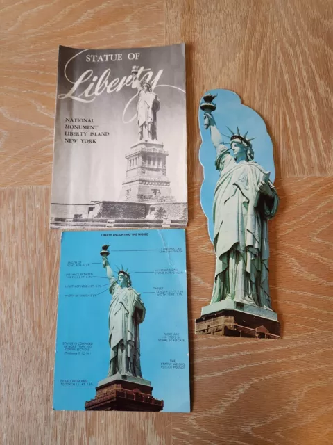 Vintage 1960's Statue of Liberty Post Cards & Official Visitor Guide