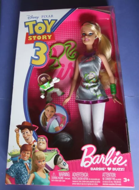 Poupée doll Barbie Toy Story 3 Barbie loves Buzz neuve en boite