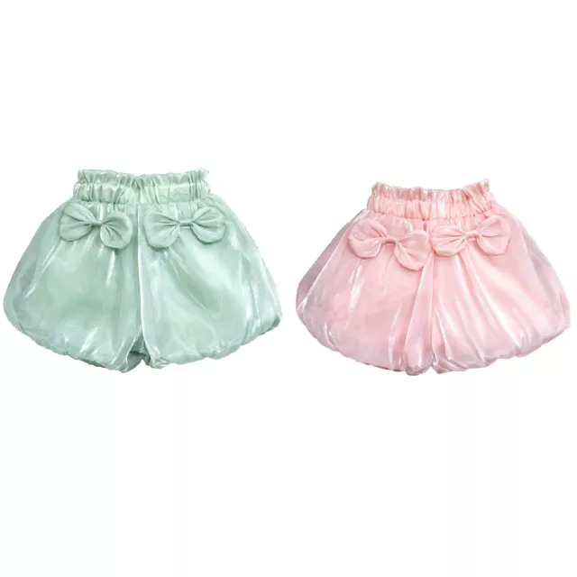 Baby Mädchen Shorts Hot Pants Bloomers Freizeit Windelbezug einfarbig Unterwäsche 2