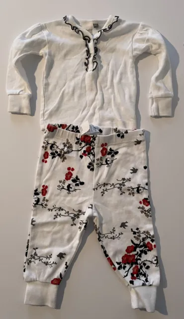 Petit Lem 6M Months Pajamas 2 Piece Floral Sleepwear Set