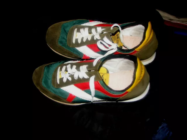 VINTAGE WALSH Norman shoes scarpe leather nylon 80s size UK 8 eur