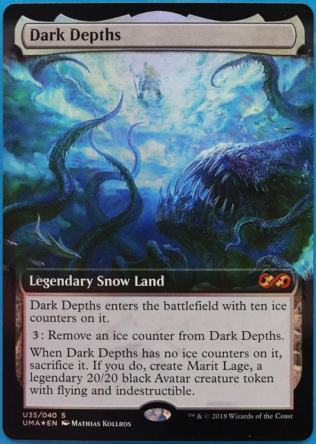 MTG UBT topper 暗黒の深部　foil UMA MTG DARK DEPTHS Ultimate Masters Box Topper Masterpiece Foil