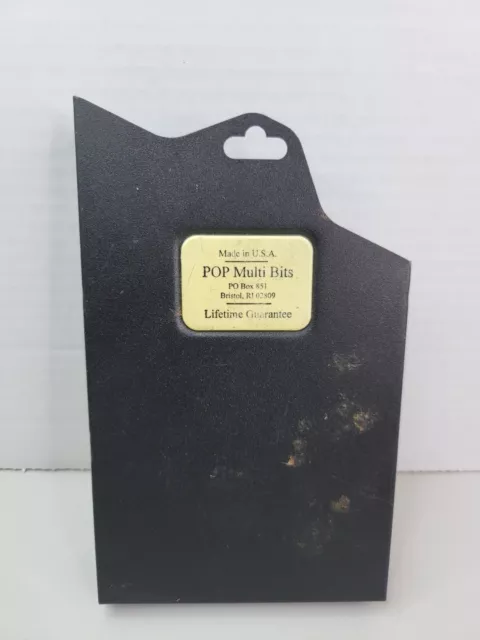 POP Multi Bits 7pc Drill Bit Metal Case "Empty" Case Only