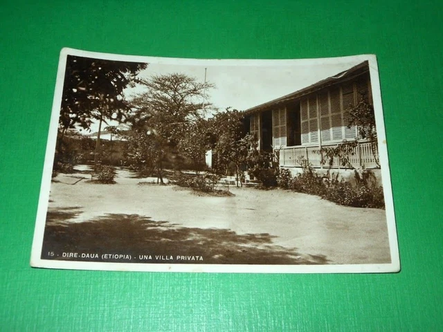 CARTOLINA DIRE DAUA ( Etiopia ) Una villa privata 1937 EUR 7,99