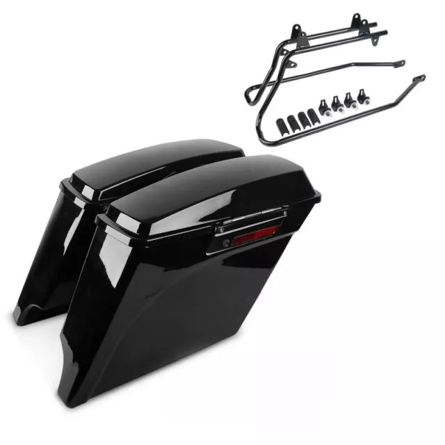 Kit di Borse Rigide Laterali con telaietti per Harley Softail Custom 86-09 SLB