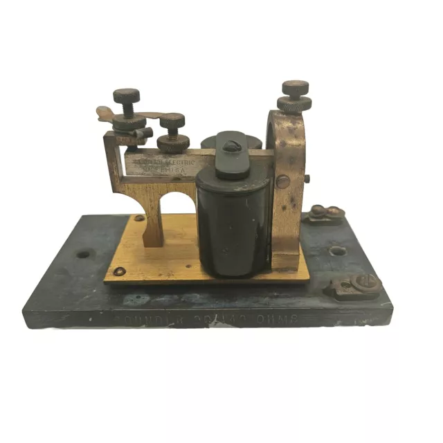 Western Electric Antique Telegraph Sounder Morse Code Telegraph Transmission Key