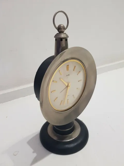 Orologio Sveglia Da Tavolo Carica Manuale RITZ 7 JEWELS Vintage Altezza 27cm
