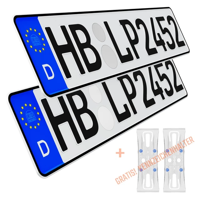 Produktbild von Kennzeichenhalter 2-teilig 520 X 110 Mm | -Utsch-Satz