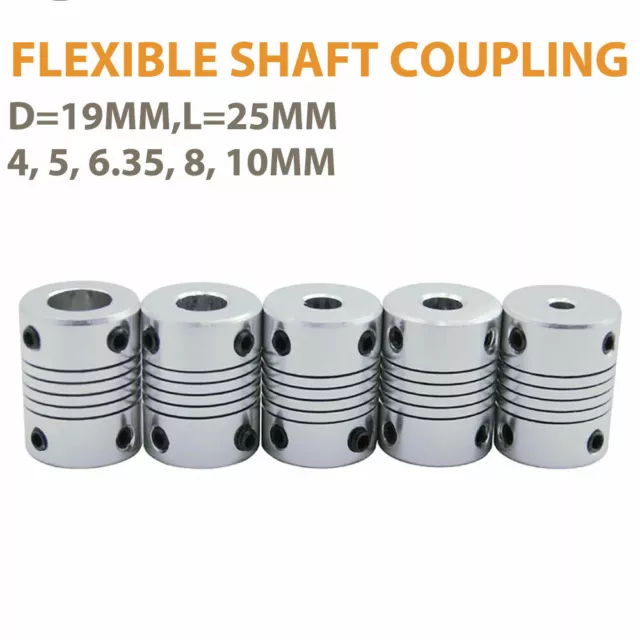 Flexible Shaft Coupling Coupler Stepper Motor CNC 3D Printer 4, 5, 6.35, 8, 10mm