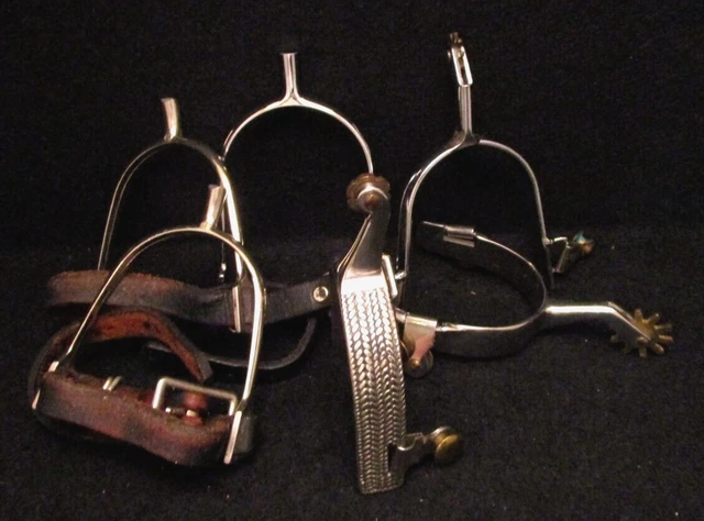 * Lot Of 6 Miscellaneous Horse Equestrian Riding Spurs