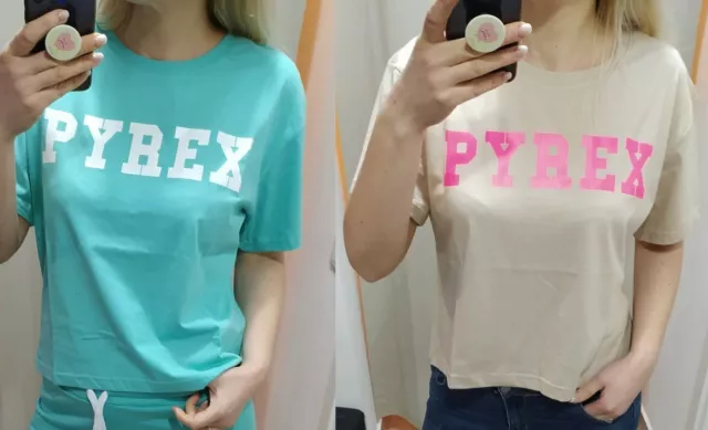 PYREX T SHIRT DONNA Basic Corta Crop Con Logo 34222 EUR 19 00 PicClick IT