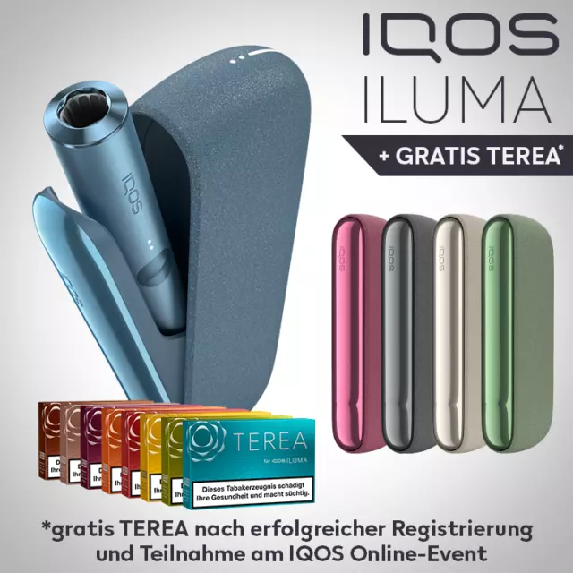 Iqos Iluma Starterkit + Gratis Terea Nach Registrierung Versch. Farben