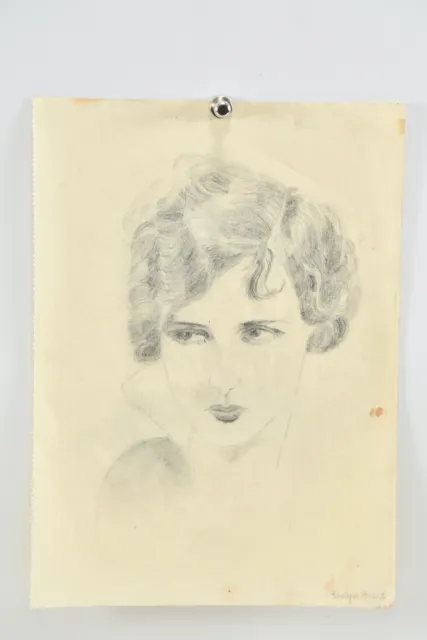 L85T02 Estate Ernesto de Fiori (1884-1945) Drawing, Evelyn Brent
