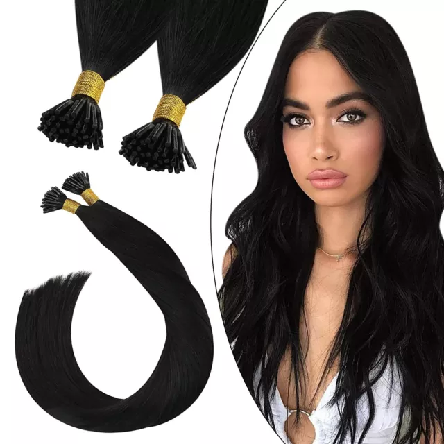 14-24" Straight Stick Tip Hair Extensions 100% Human Hair Pre Bonded Extensions