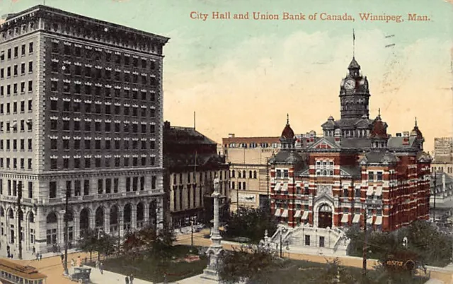 Canada - WINNIPEG (MB) City Hall and Union Bank of Canada