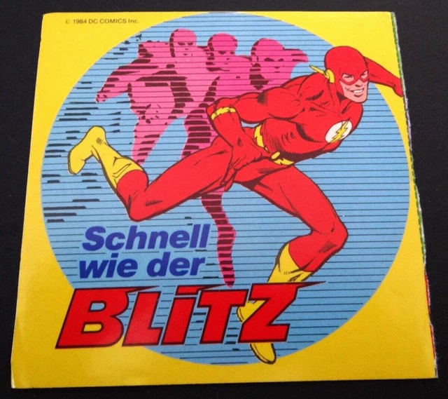 PROMOTIONAL STICKERS THE Red Flash The Flash Dc Comics Barry Allen 80er