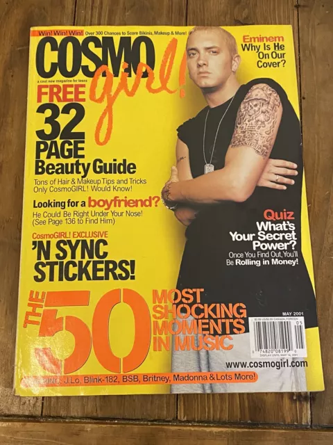 EMINEM May 2001 COSMO GIRL Magazine 'N SYNC  BRITNEY SPEARS MADONNA BSB