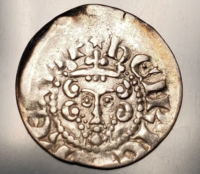 England 1216-1272 Henry III silver Long Cross Penny Au++