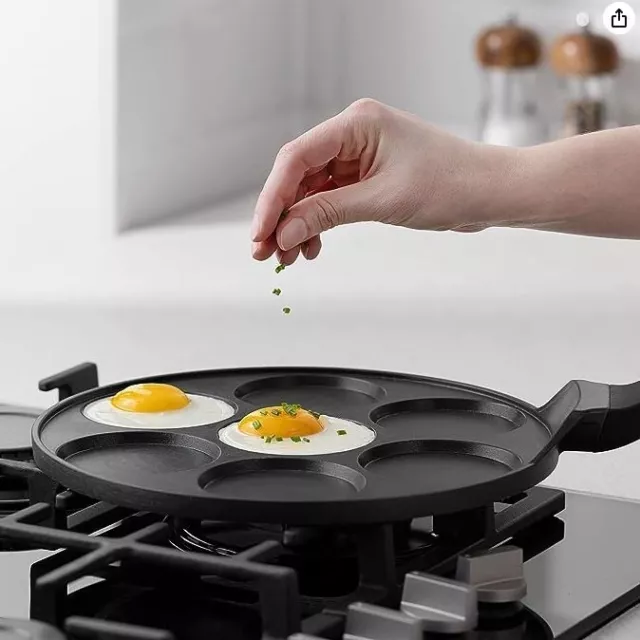 Navaris Pancake Pan 265 Cm Griddle Pan For Making Mini Pancakes Crepes Eggs Etc.