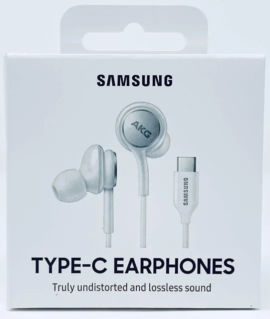 Original Samsung Kopfhörer AKG TYP-C In-Ear Headset Galaxy S24 S23 S22 S21 weiß
