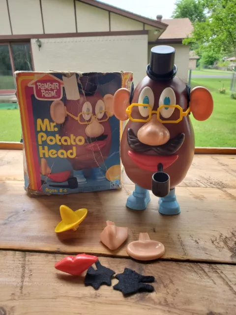 Vintage 1976 1980 Mr Potato Head Hasbro PreSchool with Box  Romper Room