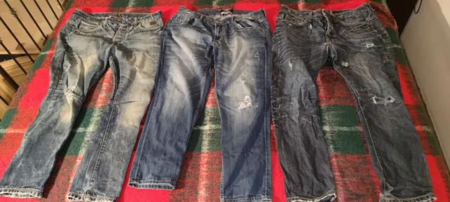 3 paia di Jeans da uomo, marca Alcott. Tutti e tre usati e taglia 48.