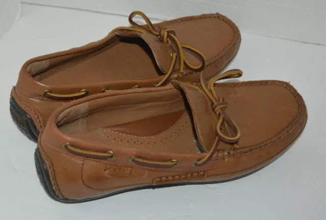 Polo Ralph Lauren Roberts Leather Driver Men's Shoes 8D Saddle Tan