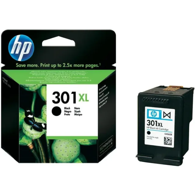 Cartuccia inchiostro nero ORIGINALE HP 301 XL (CH563EE) per Deskjet 3050 All-in-