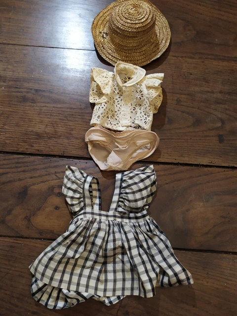 Ensemble De Vêtements Anciens Pour Poupée 40 Cm – Années 1950, Fabrication Française