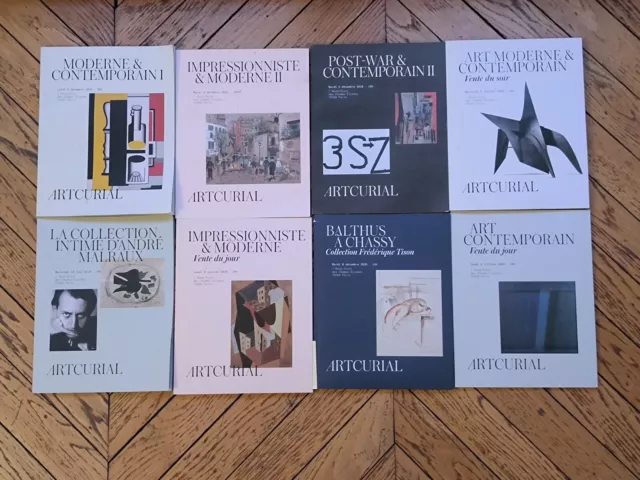 Lot de 8 catalogues de ventes aux enchères ARTCURIAL